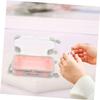 ARTSEWPLY 2pcs Travel Makeup Bags Makeup Storage Box Eyelash Container Portable Beauty Organizer for Women Compact Stylish view 4