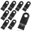 8 PCS Shaver Cleaning Brush Set for Electric Hair Clippers Black Shaver Nylon Brush Cleaning Electric Shaver Brushs Nylon Hair Brushs Set Hair Remover for Household Cleanings view 1