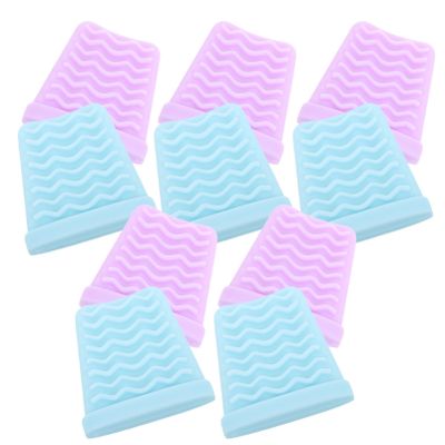 Beavorty 10pcs Face Exfoliator Cover Pore Scrubber Silicone Sleeve for Face Spatula Blackhead Extractor Tool Skin Scraper Pore Cleaner
