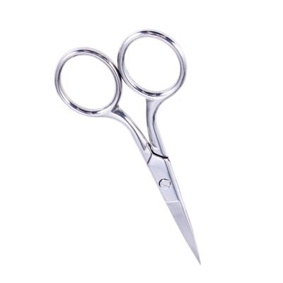 DEARMAMY Stainless Steel Eyebrow Scissors and Nose Hair Trimmer Set 2-Piece Facial Hair Grooming Kit for Men and Women Precision Blades