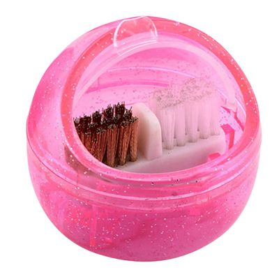 BIUDECO 1pc Nail Drill Head Cleaner Brush Ergonomic Splashing Nylon Brush for Cleaning of Nail Drill Heads Lightweight Portable for Home Salon Use
