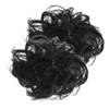 ARTSEWPLY 2Pcs Large Claw Clip Hair Bun Extensions for Women Messy Bun Hair Pieces Curly Wavy view 1