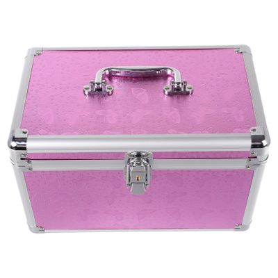 Ciieeo Storage Bin Lockable Trunk Case Aluminum Storage Box Portable Tool Case Cosmetic