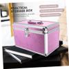 Ciieeo Storage Bin Lockable Trunk Case Aluminum Storage Box Portable Tool Case Cosmetic view 3