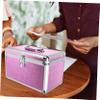 Ciieeo Storage Bin Lockable Trunk Case Aluminum Storage Box Portable Tool Case Cosmetic view 4
