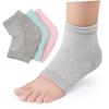CALLARON 3pcs Moisturizing Gel Heel Sleeves for Cracked Skin Open Toe Design Soft Breathable for Men and Women for Dry Feet and Heel Care view 1