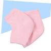 CALLARON 3pcs Moisturizing Gel Heel Sleeves for Cracked Skin Open Toe Design Soft Breathable for Men and Women for Dry Feet and Heel Care view 3