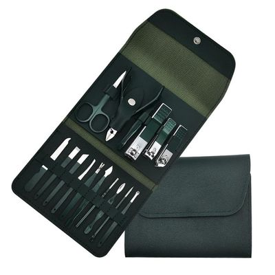 MVUYO Dark Green Nail Clipper Set Tools Pedicure Set Nail Clippers Full Set of Nail Clippers