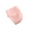 DEARMAMY 2 Pairs Women Lace Heel Socks Protective Foot Care Sleeves for Heel Relief Moisturizing Breathable Prevent Cracked Skin Pink view 1