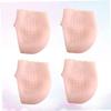 DEARMAMY 2 Pairs Women Lace Heel Socks Protective Foot Care Sleeves for Heel Relief Moisturizing Breathable Prevent Cracked Skin Pink view 3