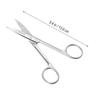 BIUDECO Stainless Steel Eyebrow Scissors Curved Makeup Scissors for Precision Trimming 1-Piece Silver Tool for Eyelids Facial Hair and Eyebrow Grooming view 3