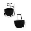 FOYTOKI 1 Set Stainless Steel Shaving Bowl with Brush Stand Durable Shaving Cup Holder for Organized Storage for Home Barbershop Use present for Men view 3