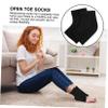 DECORNIJIA 4pairs Gel Heel Socks for Moisturizing and Open Toe Design Suitable for Daily Use for -Standing High Heel Comfort Foot view 4