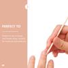 DEARMAMY 100pcs Nail Boards Cuticle Remover Tool Wood Stick Pusher for Professional Salons view 3