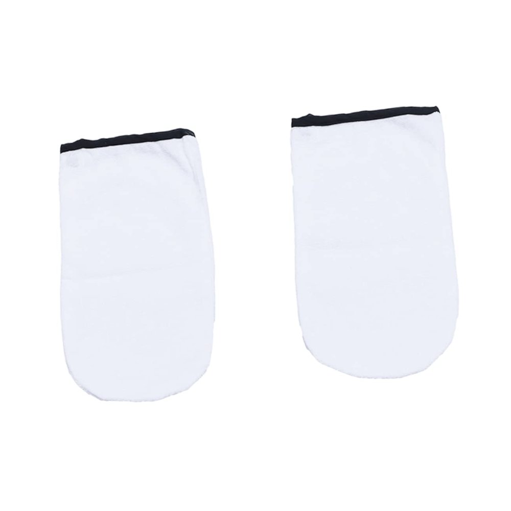 PartyKindom 2 Pairs Cotton Paraffin Wax Gloves for Hand Treatment Moisturizing Therapy Insulated Covers for Spa and Relaxation