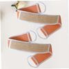FRCOLOR 2pcs Natural Cotton Linen Back Rub Strips Double-Sided Exfoliating Bath Bands Wash Strap for Body Scrubbing view 3