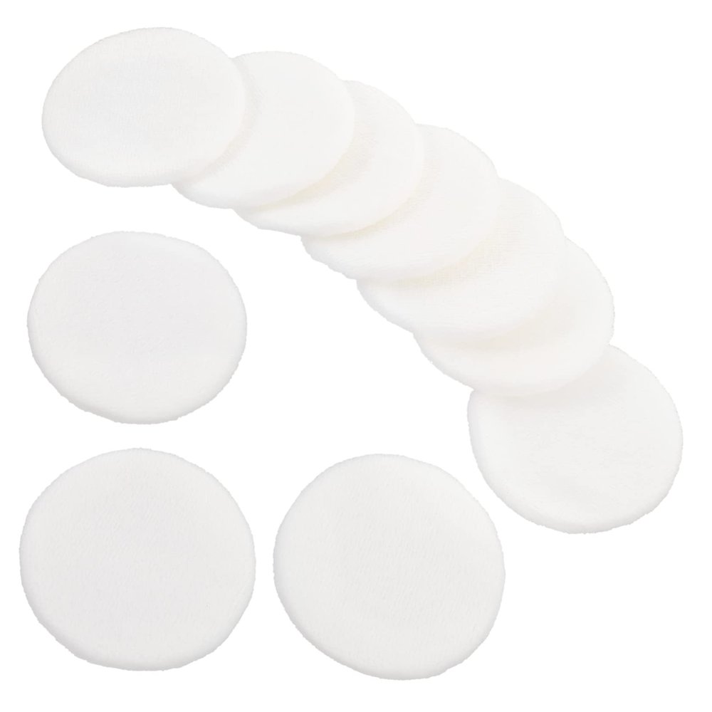 HONITANO 10Pcs Soft Cotton Makeup Powder for Loose Powder Application Comfortable Facial Pads for Women for