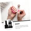 6 Pcs 10ml Empty Glass Gel Polish Bottles, Refillable Nail Art Containers view 3