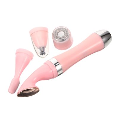 4 in 1 Electric Shaver for Women with 4 Shaving Heads, Pink ABS