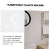 Cabilock 4pcs Strong Cup Holder for Men Shaver Hanger Easy to Install Smooth for Bathroom Use Keeps Dry and Clean view 4