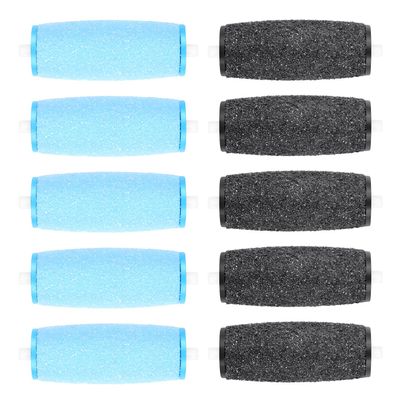 12 Pack Replacement Roller Refill Heads Compatible with Amope Pedi Refills Electronic Foot File (6 Extra Coarse & 6 Regular)