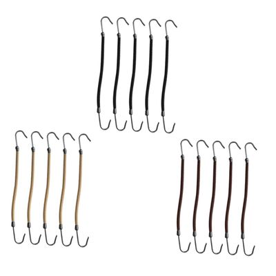 OATIPHO 15pieces Elastic Ponytail Hooks Hair Ties Edges for Effortless Styling Includes Black Brown and Beige Colors Women Hair Accessories for Seamless Ponytails