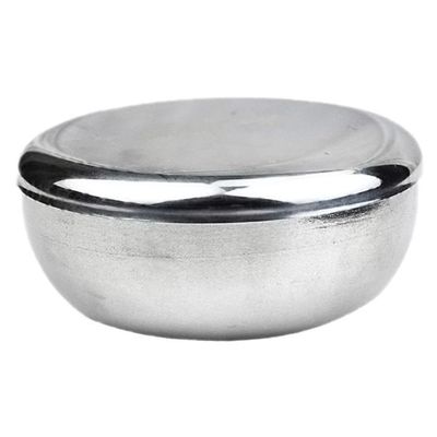 CALLARON Stainless Steel Shaving Bowl with Lid Mens Razor Accessory for Shaving Foam Bubble Bowl for Grooming Sturdy and Easy to Clean