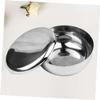 CALLARON Stainless Steel Shaving Bowl with Lid Mens Razor Accessory for Shaving Foam Bubble Bowl for Grooming Sturdy and Easy to Clean view 2