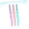 DEARMAMY 3-Pack Folding Eyebrow Razor Set Portable Eyebrow Trimmer for Shaping and Removal Precision Shaper Tools for Women for Travel and Everyday Use view 3