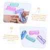 DEARMAMY 4pcs Horn Brush Set for Hand Fingernail Scrubbing Cleaning Nail Brush Grip Handle view 3