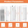 2026 Professional Pimple Popper Tool Kit, 20 PCS Blackhead Remover ToolsBlackhead Remover Comedone Extractor Tools for Removing Zit on Face - Acne Removal Kit with Metal Case (Silver) view 2