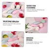 Beaupretty 3pcs Silicone Face Cleansing Brush Set Dual-Sided Manual Pore Deep Cleansing Tool for Sensitive Skin Gentle Facial Wash Brush for Daily Skincare view 4