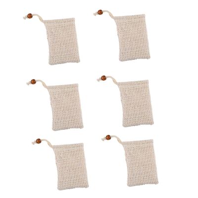HONITANO 6pcs Soap Foaming for Shower Making Pouch for Cleansing Drawstring Design for Easy Drying and Abundant Lathering