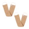 OUNONA 2pcs Pull Back Strip Bath Towel Exfoliating Shower Brush for Men Ramie Jute Scalp Exfoliator Spa Quality view 1