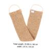 OUNONA 2pcs Pull Back Strip Bath Towel Exfoliating Shower Brush for Men Ramie Jute Scalp Exfoliator Spa Quality view 2