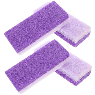 Ipetboom 4Pcs Purple PU Foot Rasp Exfoliators Removers Scrubbers for Smooth Feet Tools for Home Foot Care