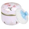 Body Powder Puff and Container, 3.35" Portable Dusting Powder Container with Soft Puff Loose Powder Case Box Jar with Lids for Baby Women Home and Travel Use view 1