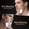 All-Metal Mini Electric Shaver for Men  Portable Travel Razor with Mirror Cap, Smooth & Close Shave, LED Display, USB-C Fast Charge, Wet/Dry Waterproof  RX40 Silver view 4