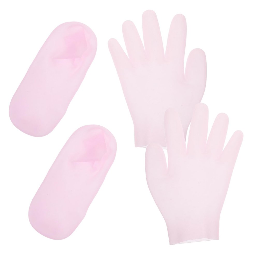 Beaupretty 1set Moisturizing Hand Gloves and Socks for Dry Skin and Sun for Travel and Beach Activities Spa Accessories