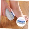 FRCOLOR 6pcs Multifunctional Double Sided Pumice Foot Scraping Plate Natural Foot Stone for Dead Skin Removal with Massage Effect Random Color view 3