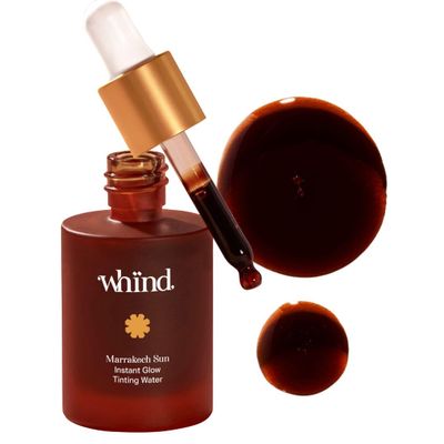 WHIND Marrakech Sun Instant Glow Tinting Water- Self Tanner Face Drops Bronzing for Face Lightweight Tanner/Natural Tan- Streak-Free Glow Tan Drops for Radiant Skin - 1oz / 30ml
