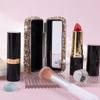 Framendino, Metal Lipstick Case With Mirror Bling Crystal Lip Pomade Holder for Women (Champagne) view 4