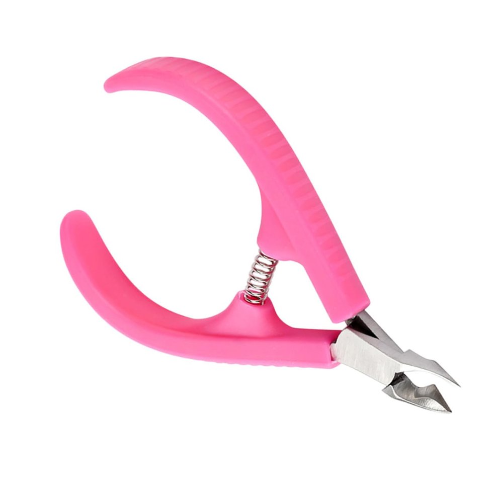 Beaupretty 2pcs Cuticle Nipper Set Plastic Handle Nail Cuticle Trimmer for Manicure Professional Nail Art Tool for Salon and Home Use