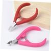 Beaupretty 2pcs Cuticle Nipper Set Plastic Handle Nail Cuticle Trimmer for Manicure Professional Nail Art Tool for Salon and Home Use view 4