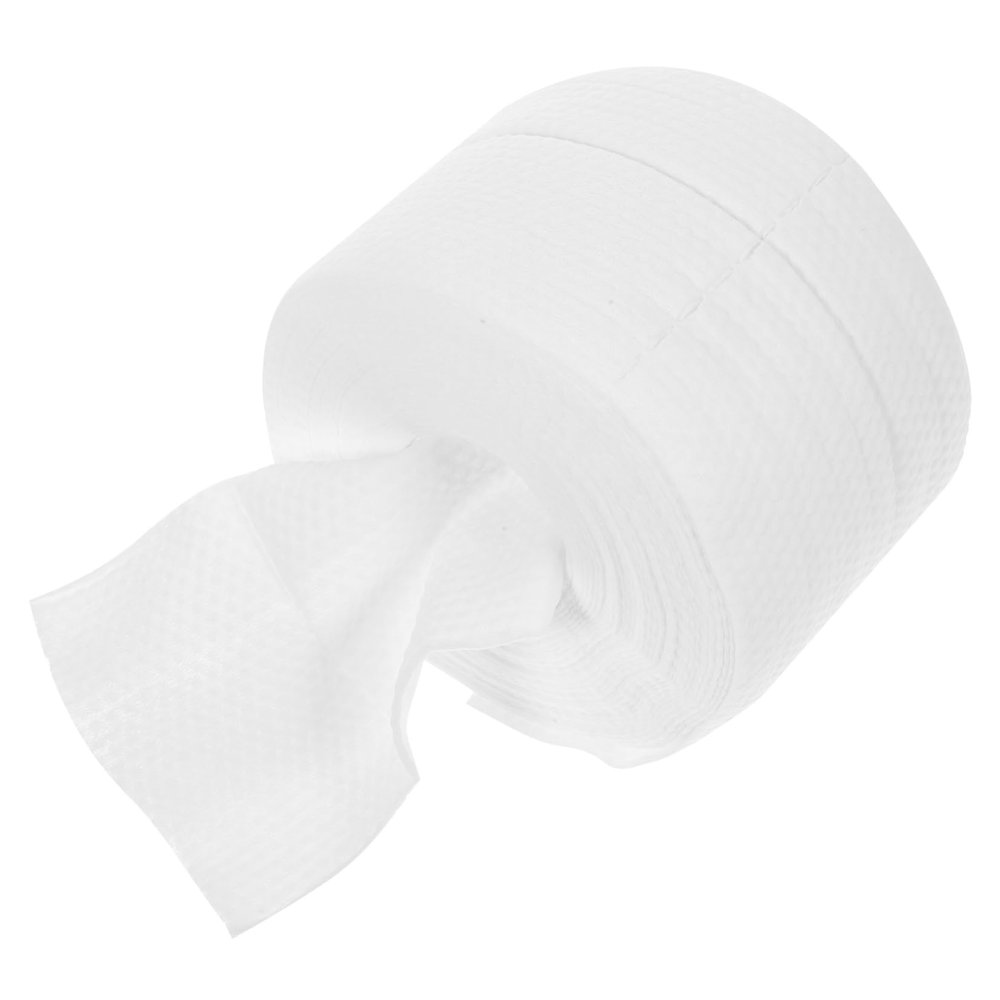DECORNIJIA 1roll Disposable Cotton Face Towels of Thick Facial Cleansing Towelettes Gentle Makeup Remover for for Daily Skincare Use