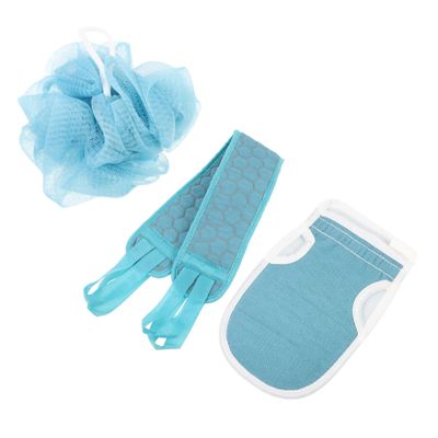 WOFASHPURET 1Set Portable Exfoliating Bath Towel Shower Mitt and Back Scrubber for Body Cleansing Compact and Lightweight with for All Skin Types
