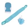 CALLARON 3pcs Exfoliating Bath Towel Kit Long Back Scrubber and Decontamination Bath Ball for Deep Cleaning and Muscle Relaxation for Daily Shower Use view 1