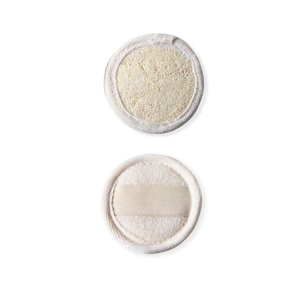Beaupretty 10Pcs Natural Loofah Facial Cleansing Pads Round Makeup Remover Wipes for All Skin Types Washable Reusable Diameter for Daily Makeup Removal and Skin Care