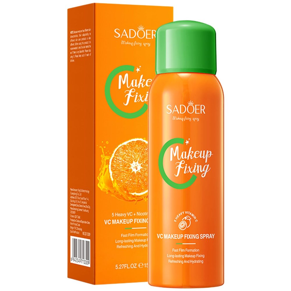 SADOER, 5x VC, Setting Spray, Fast Film Formation Long Lasting Makeup Lock, Clear, 150ml