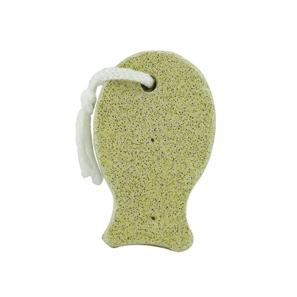 Healeved Pumice Stone Foot File Hanging Rope Natural Exfoliation Tool for Callus Removal Suitable for Pedicure and Cracked Heel Repair Random Style